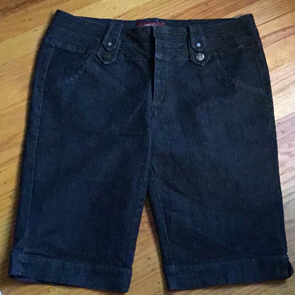 Dark Wash Denim streetstyle Bermuda Shorts Size 12